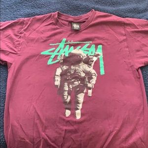 stussy spaceman dyed tee